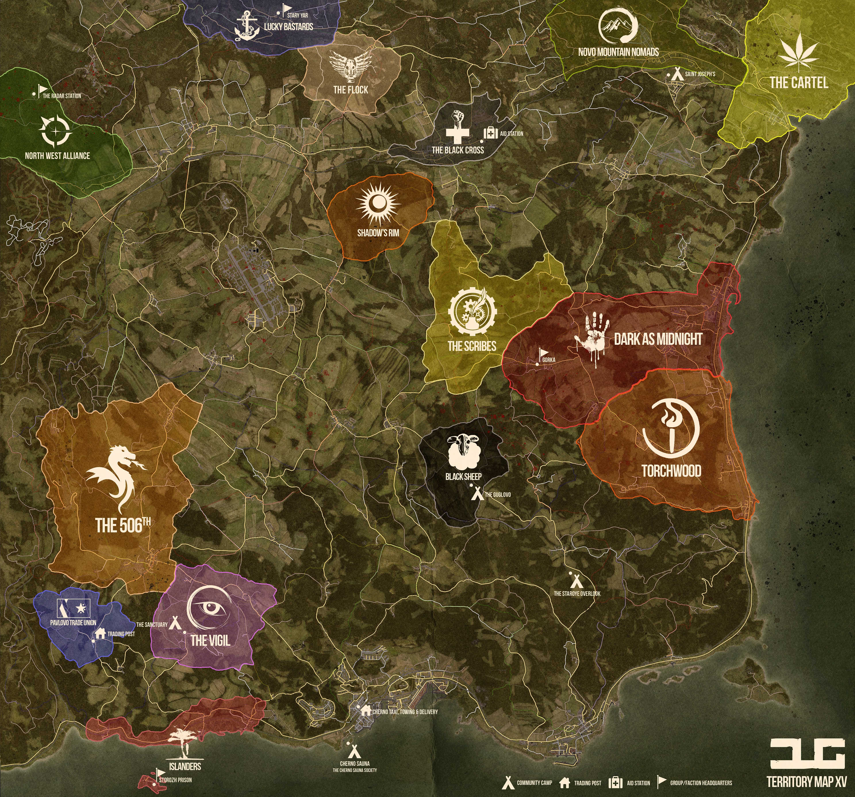 DayZ Overview Map, DayZ Overview Map with Focus Area from 1…