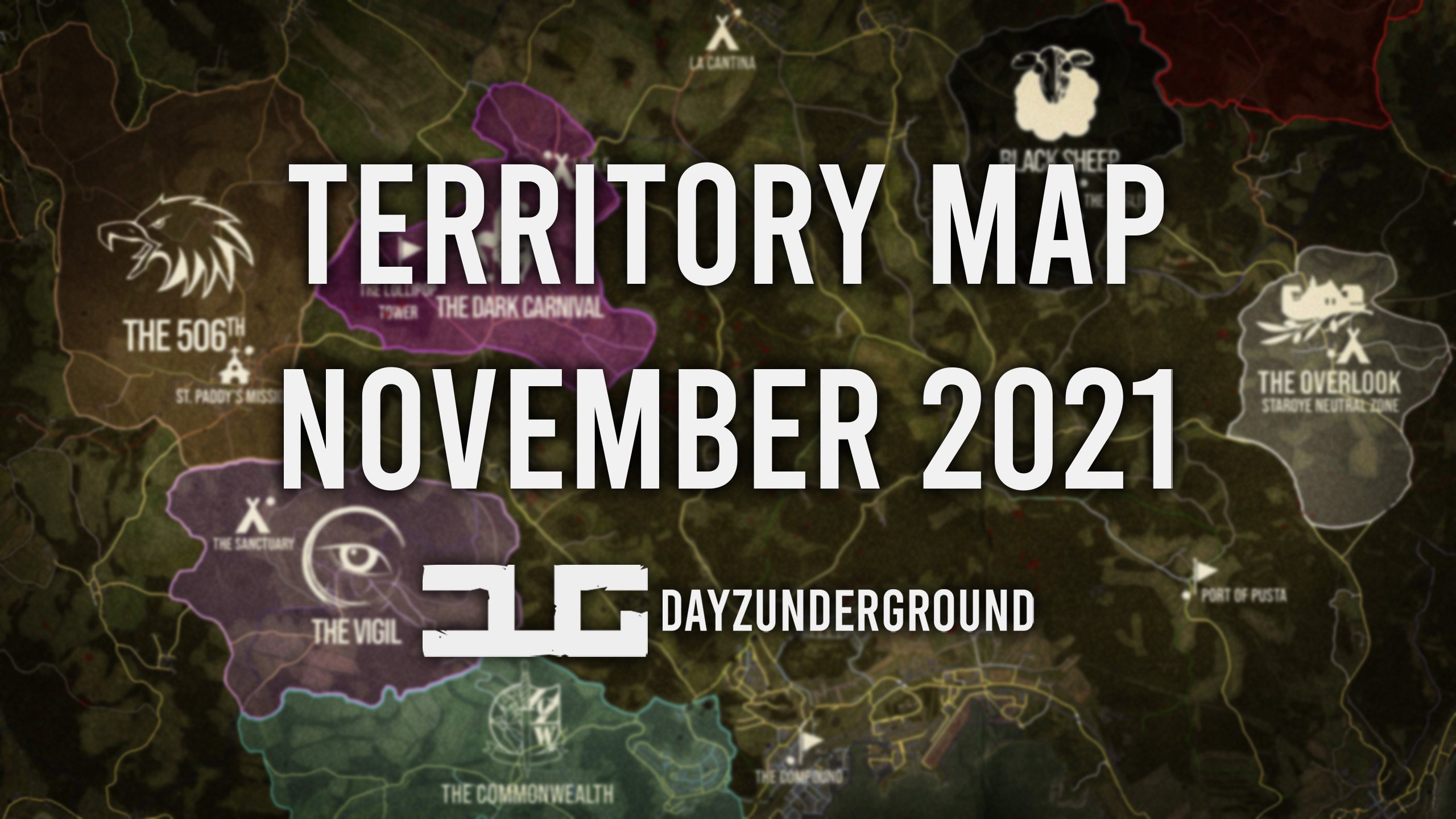 DUG Territory and POI Map – November 2021
