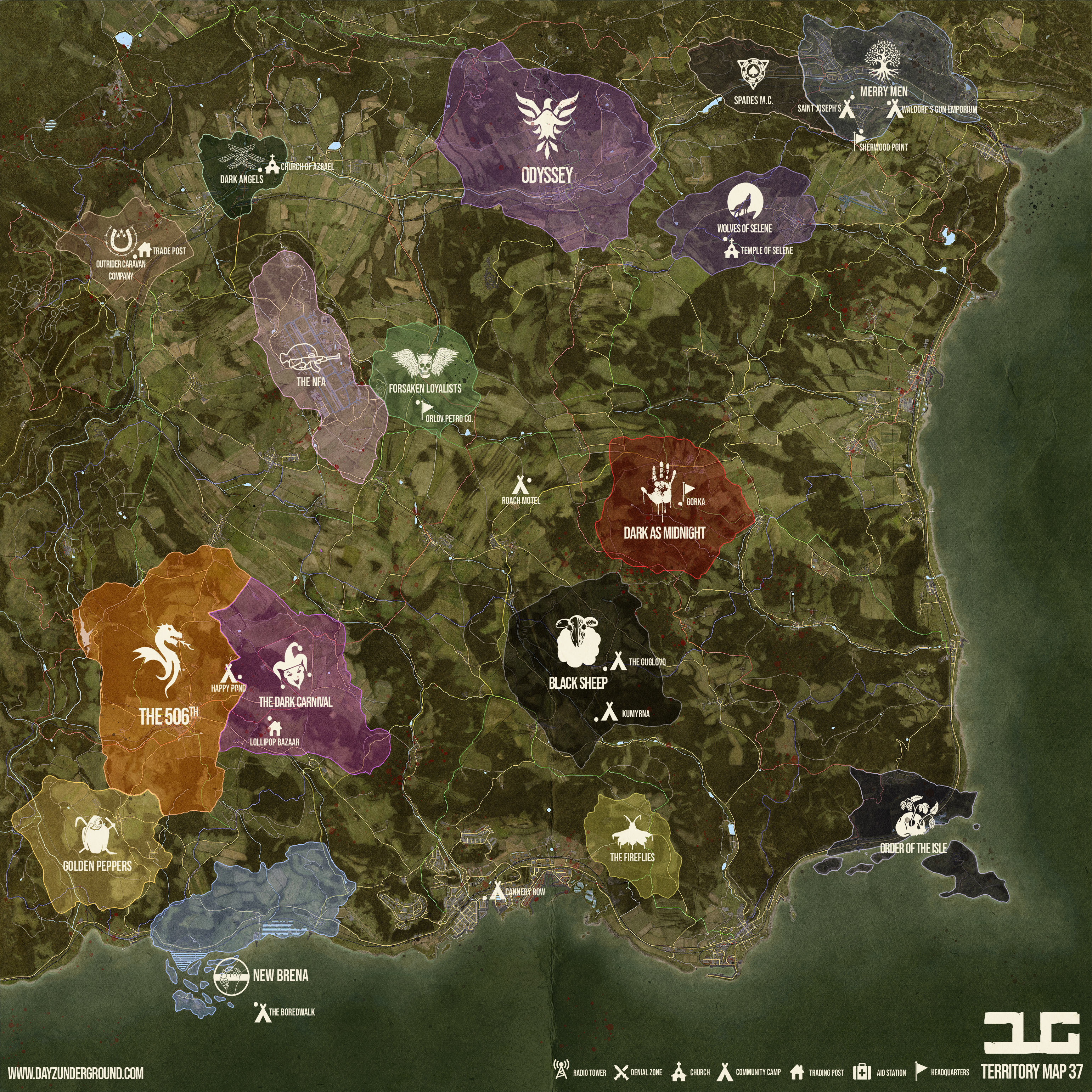 dayz underground territory map 37