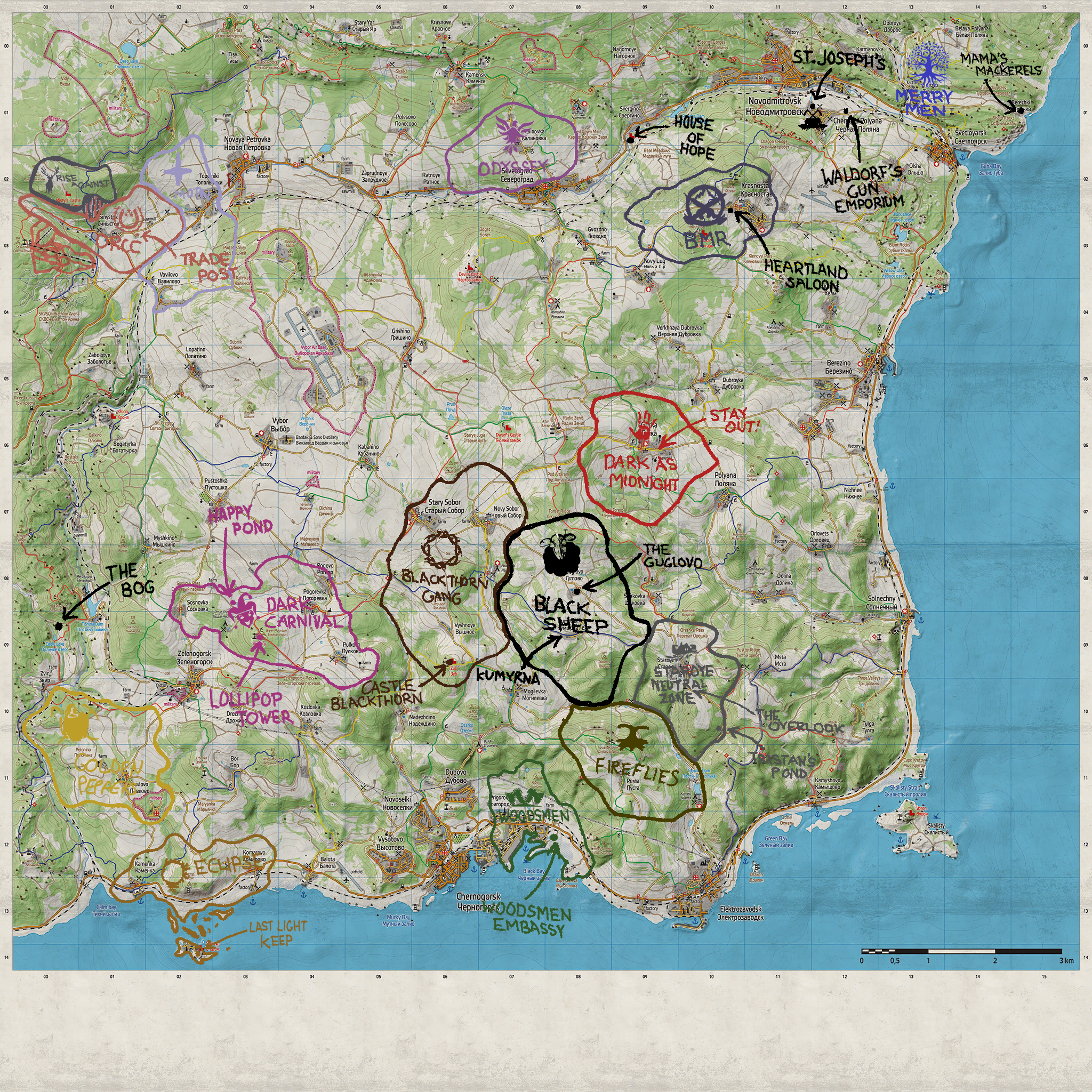 DUG In-Game Map