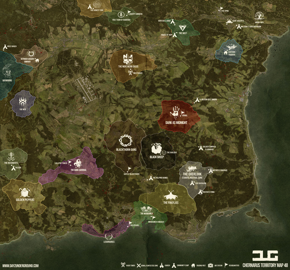 dayz underground territory map june 2026